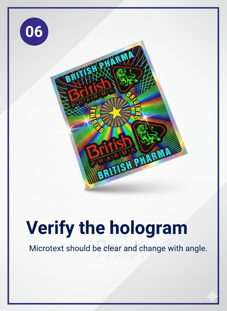 Verify hologram and microtext